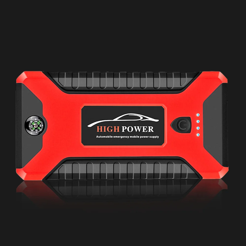 

99800mAh Car Emergency Start Power Supply 12V Vehicle Power Supply Car Power Adapter Power Supply with AU Plug (Red)