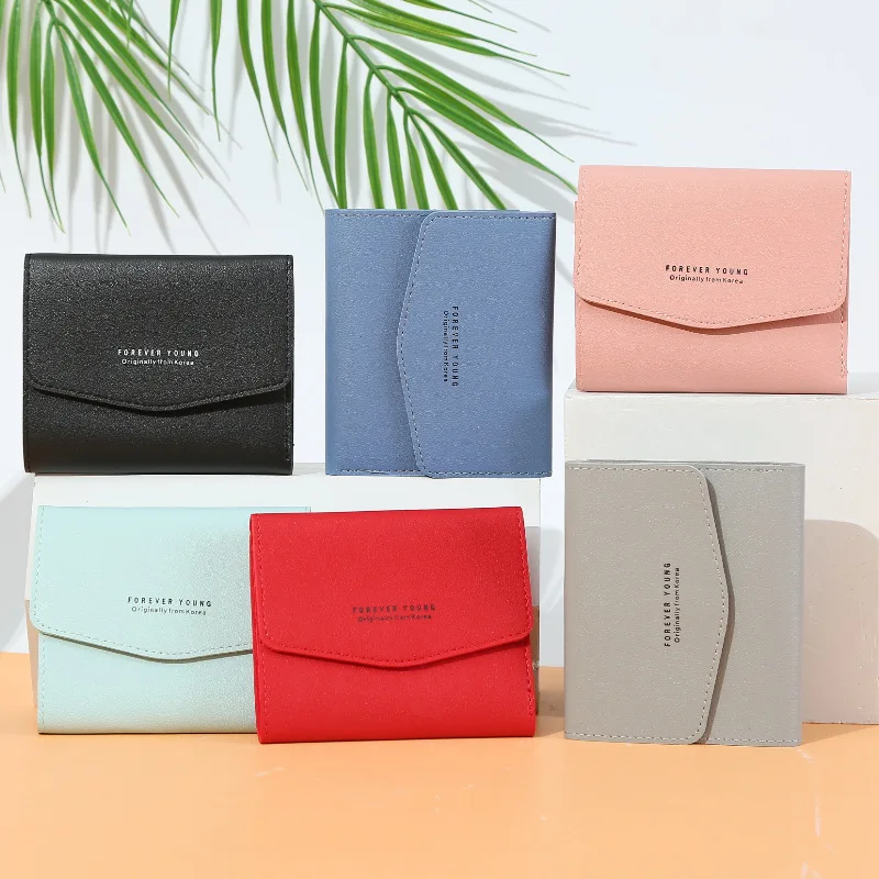 

2021 New women's short small wallet Alphabet women's wallet Multi-card multi-function zero wallet clutch bag women purse