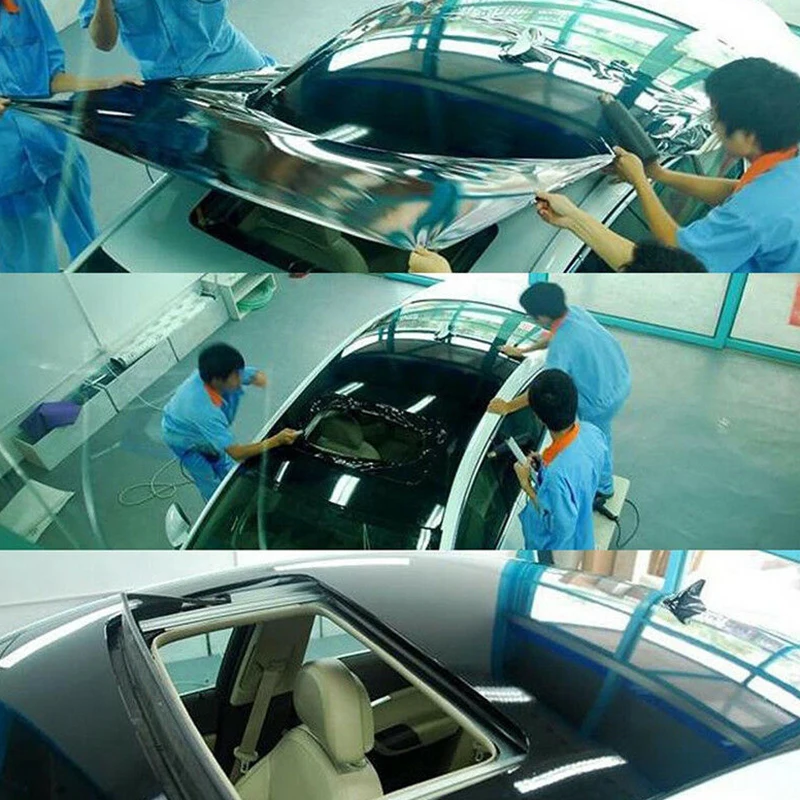 

Film Car Sticker Glossy License Release Sunroof 135*30cm Sunscreen Truck Auto