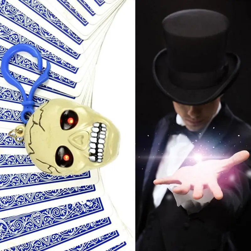 

Skull Finding Cards, Skull Prophecy Tricks, Satge Props, Card Accessories, Close Up, Gimmick