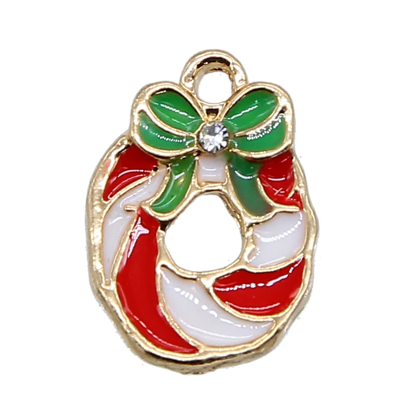 6 шт./компл. новые Рождественские Подвески подвески эмалированный браслет