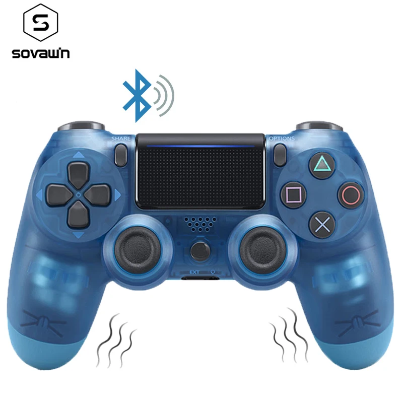 Обновленная версия беспроводной Bluetooth контроллер для PS4 двойная вибрация L1R1