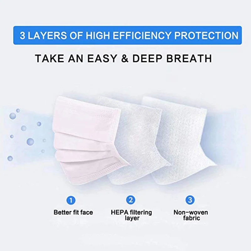 Модные Белые воздухопроницаемые защитные маски с тремя напольными фильтрами