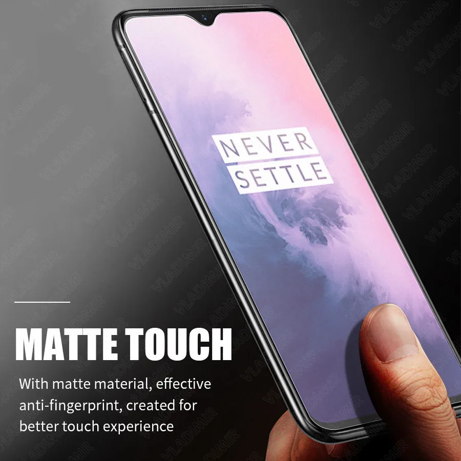 Матовое закаленное стекло 2.5D против следов от пальцев для OnePlus 7 7T 6 6T 5 5T |
