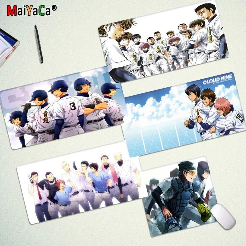 

Большой коврик для мыши Ace of Diamond в стиле аниме, компьютерный коврик для клавиатуры, коврик для мыши, подарок для парня