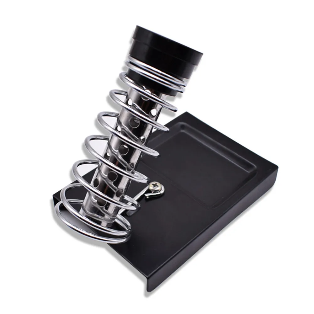 

Black Soldering Iron Stand Dual Coiled Springs Includes A Sponge Metal Base