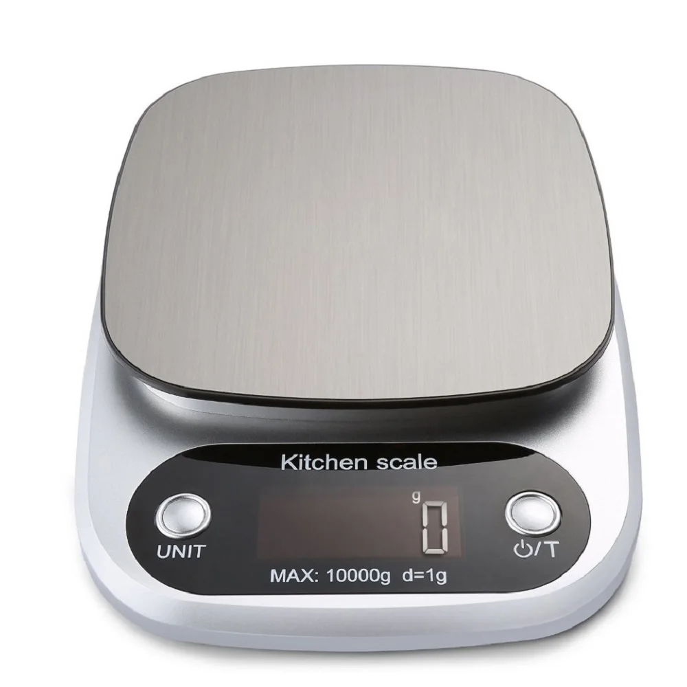 

Household Kitchen Scale Electronic Food Scale Baking Scale Measuring Tool Stainless Steel Platform with LCD Display 1g