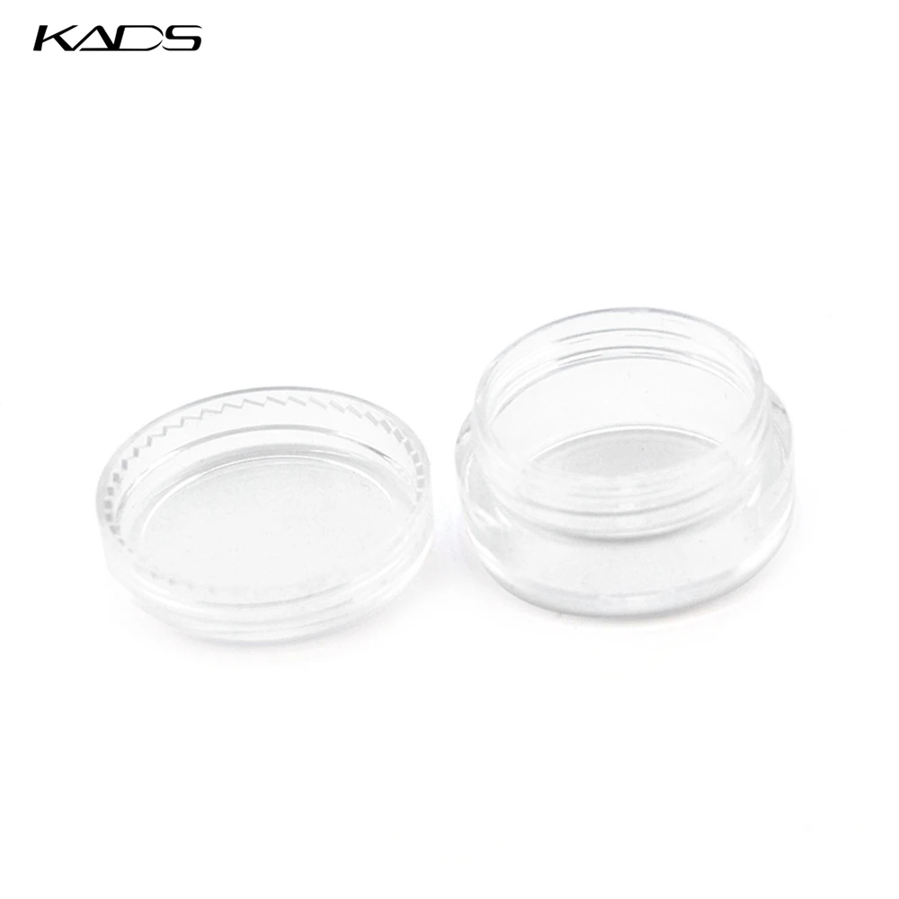 HOTSALE 100 ШТ./ЛОТ 5 г бутылки сливок ясно пустые пластиковые nail art блеск пыли порошок