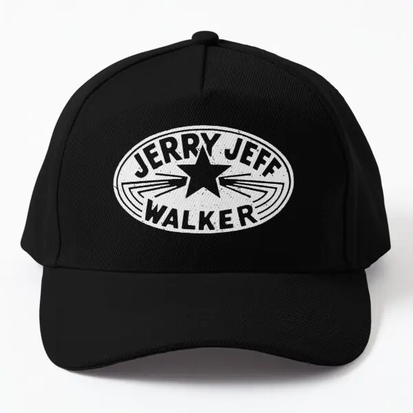 

Jerry Jeff Walker White Vintage Logo Baseball Cap Hat Czapka Sport Women Casquette Spring Printed Black Solid Color Fish Boys