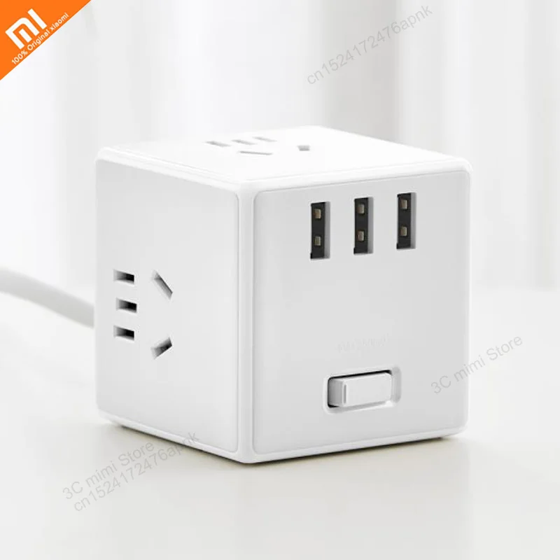 Youpin mijia cube преобразователь usb разъем вилка многофункциональная Подключаемая