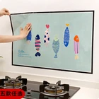 Кухонные Самоклеящиеся термостойкие наклейки с защитой от жира, домашние кухонные Стикеры для шкафа, декоративная Водонепроницаемая настенная бумага