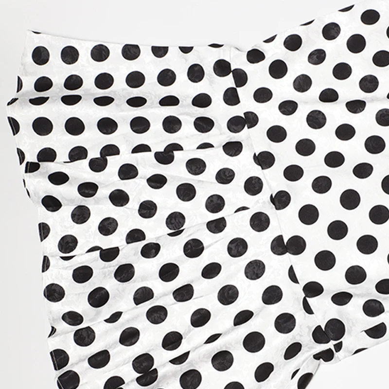 

AELESEEN Office Mermaid Dress 2020 Fashion Women Polka Dot Print Long Sleeve Mid-Calf Slim Bodycon Trumpet Dress Vestidos