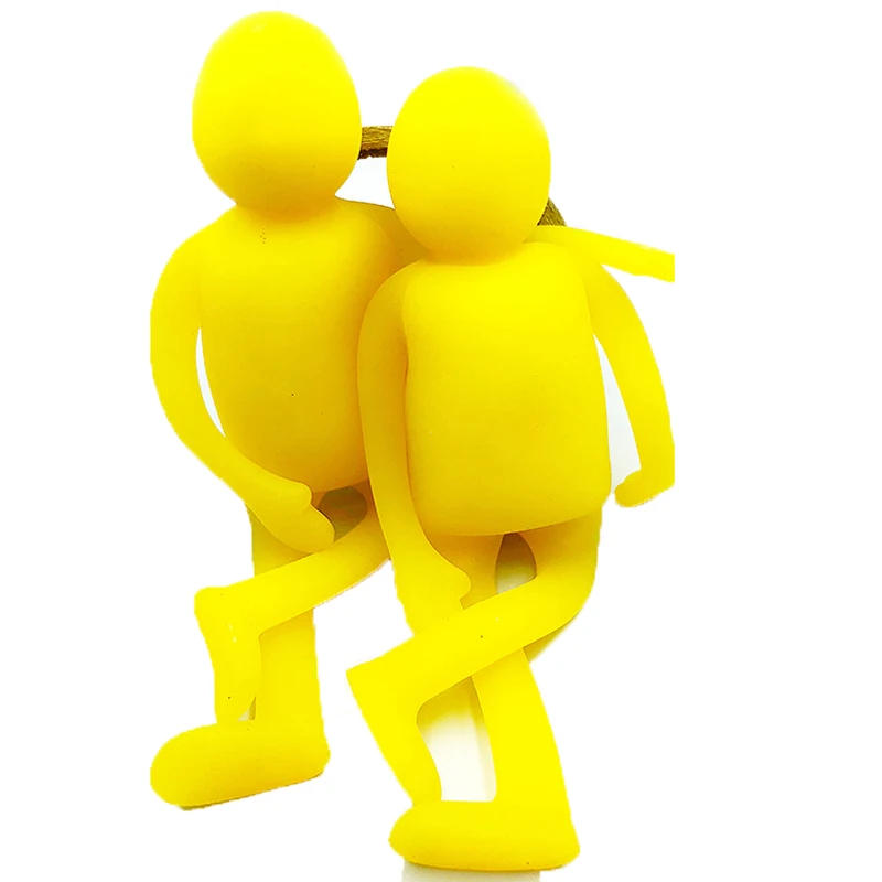 19 см сжимаемые гигантские желтые мужские игрушки для снятия стресса детей снятие