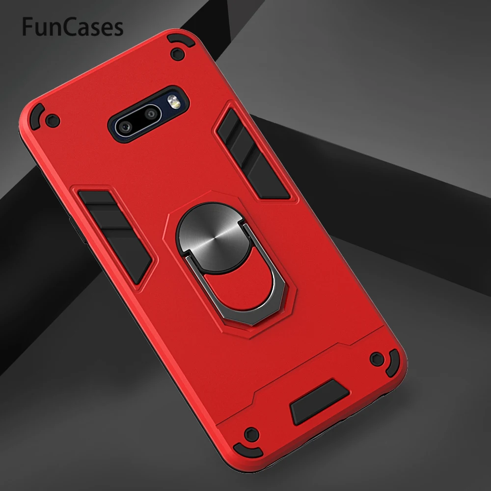 Автомобильные кольца бронированные прозрачные чехлы для coque LG V50S мобильный