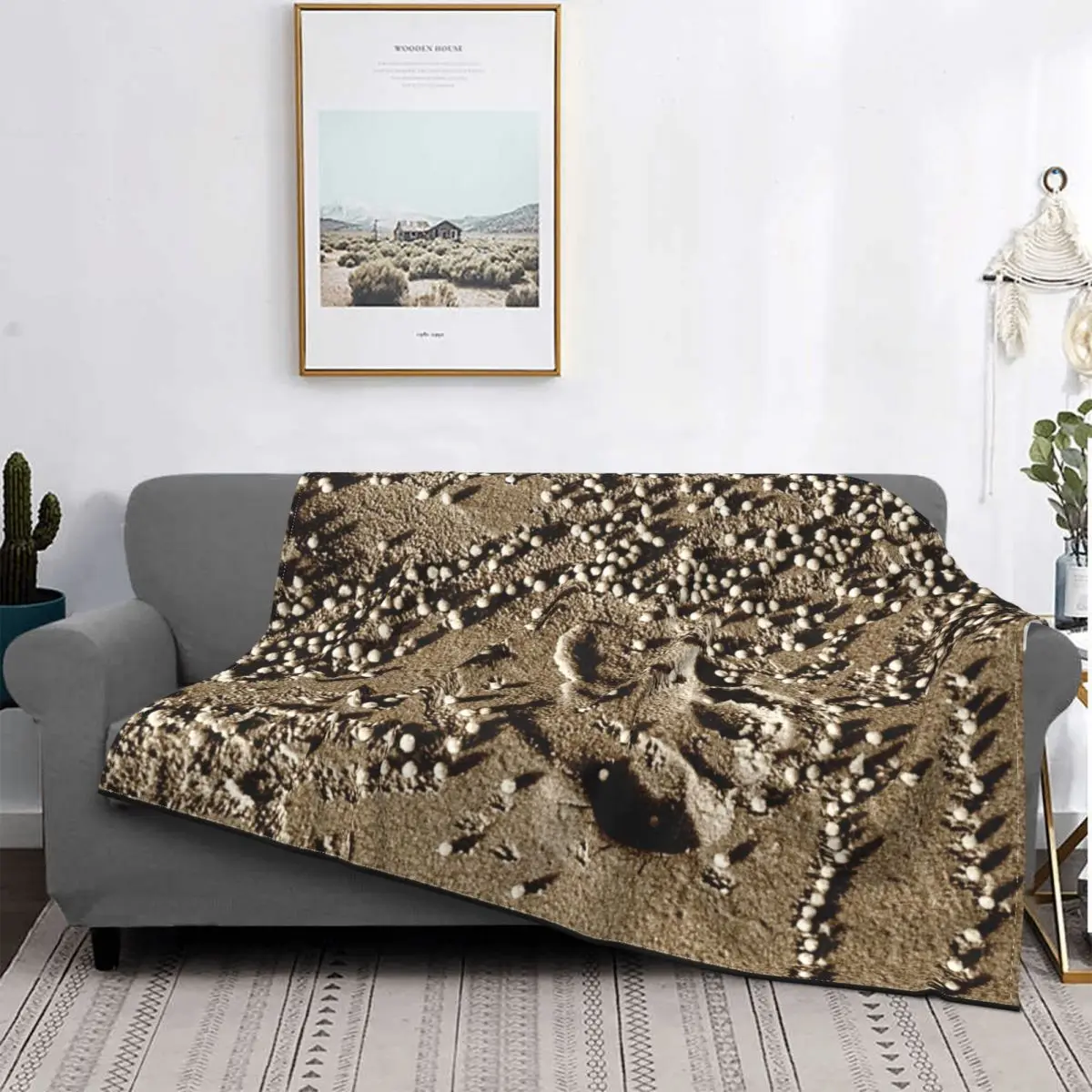 

Sand Impressions Blanket Footprint Paw Pet Plush Warm Super Soft Flannel Fleece Throw Blankets For Sofa Bedspread Quilt Couch