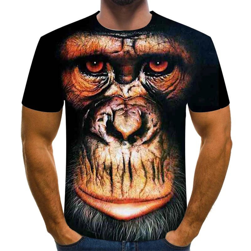 Мужская Летняя брендовая одежда футболка с круглым вырезом и коротким рукавом