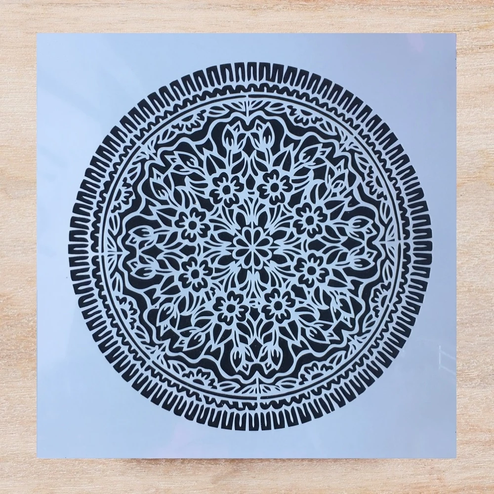 

Круглая мандала, 30*30 см, «сделай сам», слойные трафареты, настенная живопись, строительный шаблон, декоративный шаблон