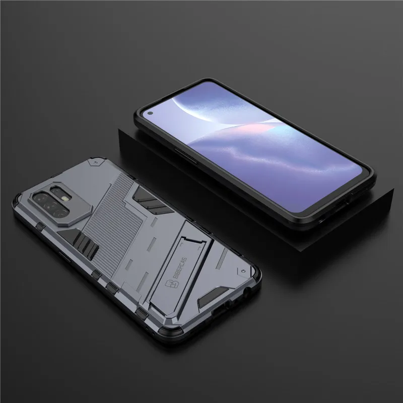 punk phone case for oppo a94 5g case for oppo a94 5g cover armor pc shockproof silicone protective phone bumper for oppo a94 5g free global shipping