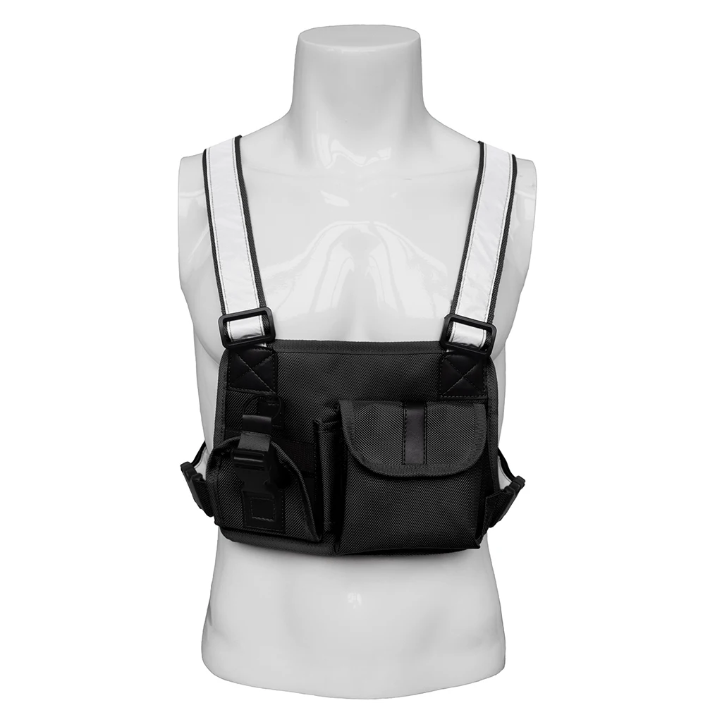 Radio Pocket Chest Harness Front Pack Pouch Holster Vest Rig Multifunctional Phone Holder Utility Gadget | Спорт и развлечения