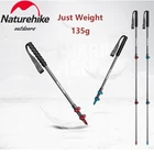 Палка Naturehike туристическая Ультралегкая, 135 г, из углеродного волокна, регулируемая, 3 секции