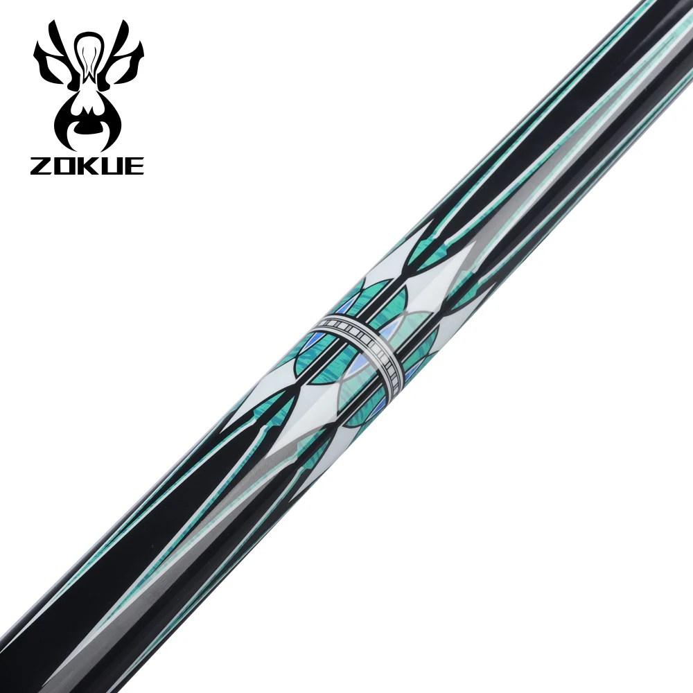 

ZOKUE Billiard Cue Korean 3 Cushion Cue Carom Cue Taper 12mm SKY-FAY Tip Hard Maple 142 cm Shaft Libre Cue Fit Extension