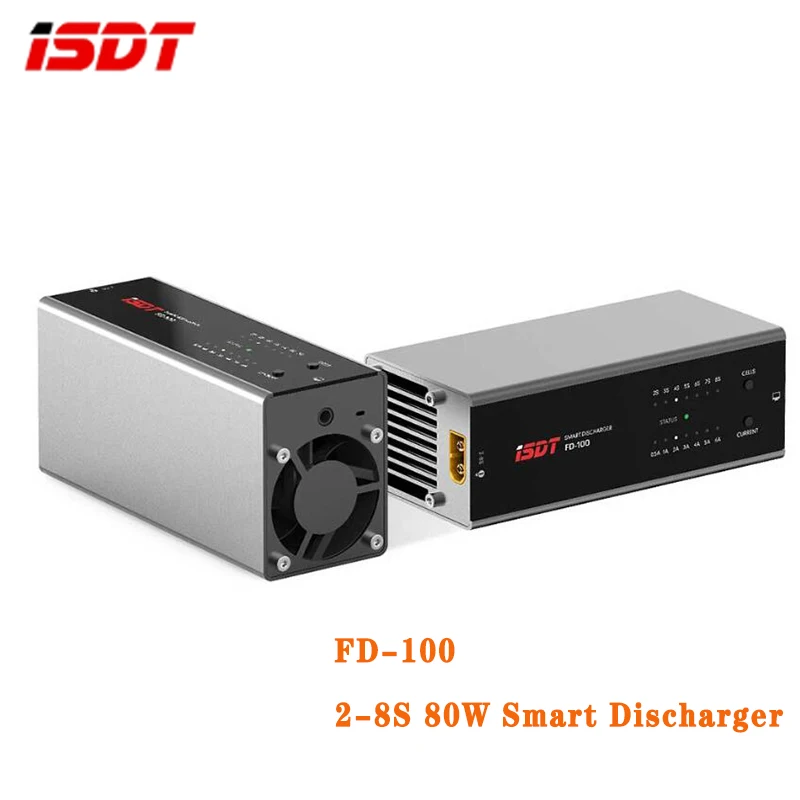 

ISDT FD100 макс 80 Вт/6A FD100 умное управление разрядка разрядки емкостью 2-8s 6-35 В литий-полимерный аккумулятор