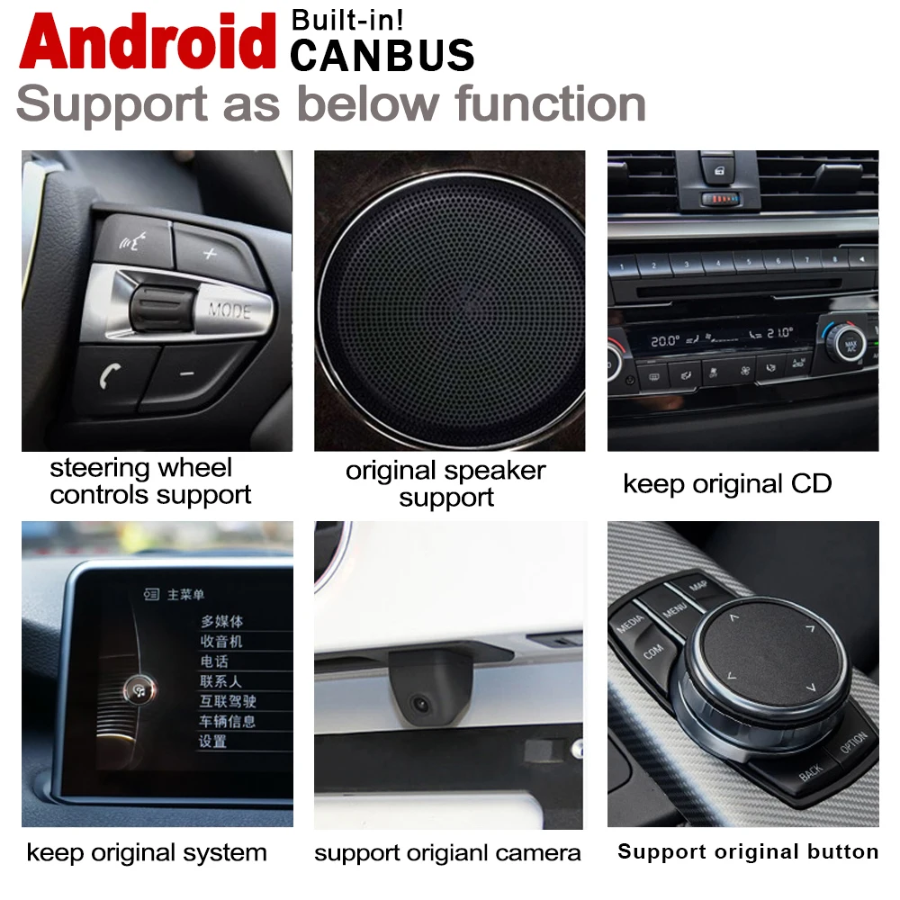 Автомагнитола с GPS навигацией для BMW X5 F15 2018 2019 EVO Android мультимедийный плеер HD экран