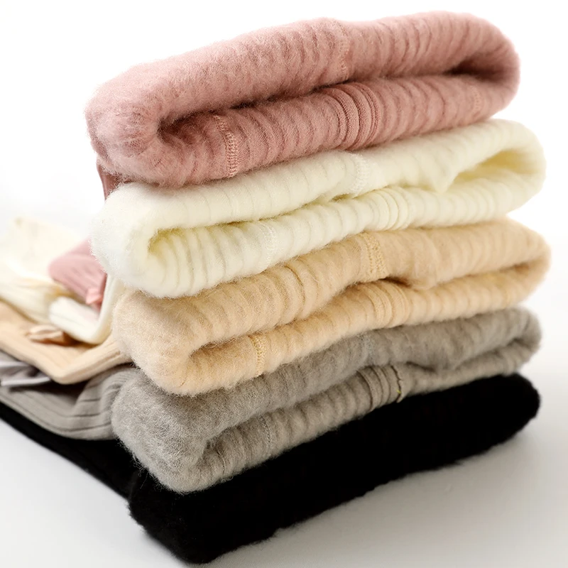 Зимние колготки в рубчик для маленьких девочек осенние детские термальные