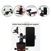 guitar phone clip high stability mini bass ukulele headstock cell phone holder guitar head holder guitar head bracket