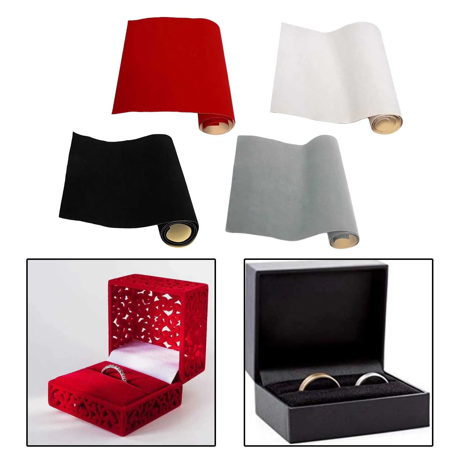 

Velvet Adhesive Back Sheet Jewelry Box Liner Fabric for Jewelry Box, Textile Material Curtains, Art and Craft Making