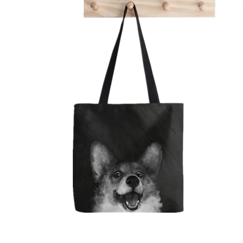 

Женская Холщовая Сумка для покупок в стиле Харадзюку