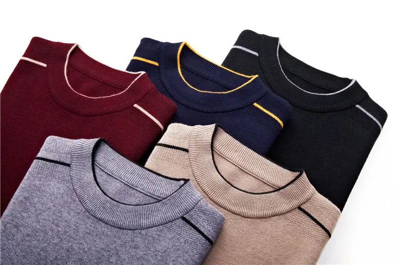 COODRONY Brand Sweater Men Classic Casual O-Neck Pullover Men Autumn Winter Thick Warm Pull Homme Cashmere Woolen Knitwear 91108