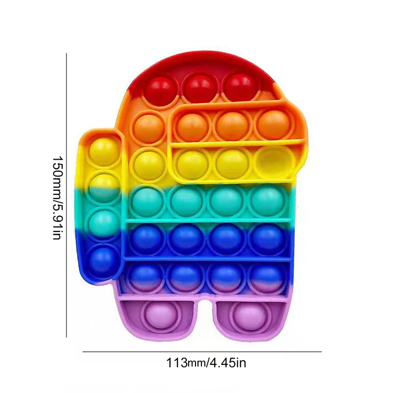 

Among Us Push Bubble Fidget Toys Sensory Toy Autism Needs Squishy For Adult Child Anti-Stress Squeeze Stress Reliver Toys