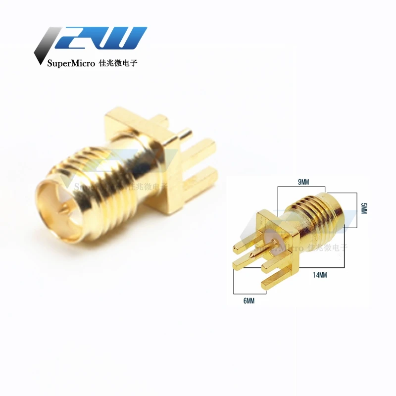 5 шт./лот радиочастотный разъем Φ внешние внутренние штифты с медным покрытием
