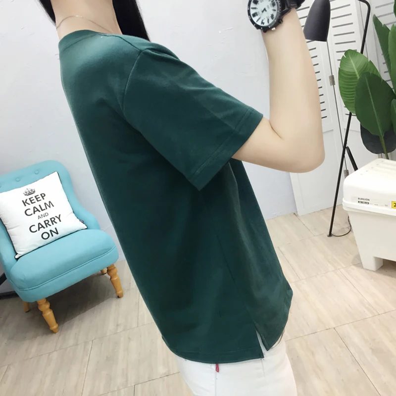 

Plus Size Tshirt Womens Clothing Print Letter T-Shirt Women T Shirt Casual Summer Woman Tops 2020 Short Sleeve Tee Shirt Femme