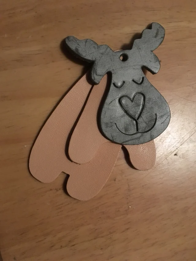 

Handmade Leather Crafts Sewing Supplies Leather Tool Set Christmas Fawn Pendant Die