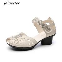 genuine leather women sandals hollow out open toe high heels ladies summer shoes chunky heel dress pumps %d0%b1%d0%be%d1%81%d0%be%d0%bd%d0%be%d0%b6%d0%ba%d0%b8 %d0%b6%d0%b5%d0%bd%d1%81%d0%ba%d0%b8%d0%b5 2021