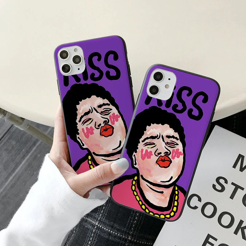 

Black Silicone Cases For iphone SE 2020 11 pro XS MAX 8 7 6 6S Plus X 5 5S SE XR iphone 11 pro max Case Phone Cover Funy Case