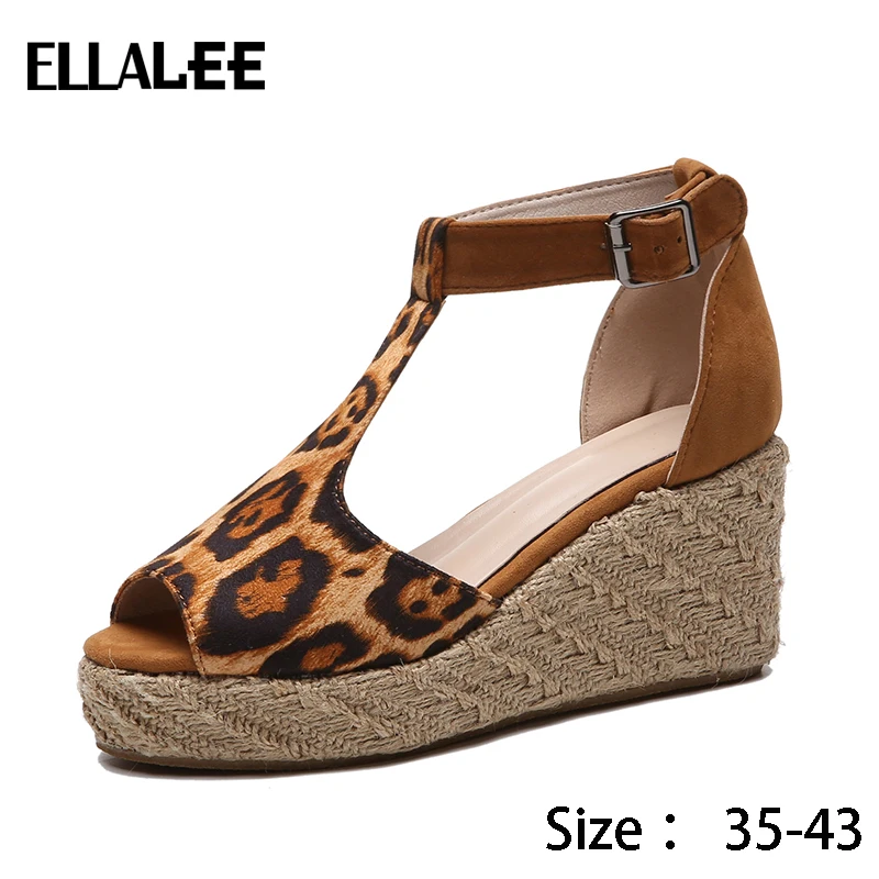 Женские туфли сандалии на платформе водонепроницаемые в римском стиле танкетке