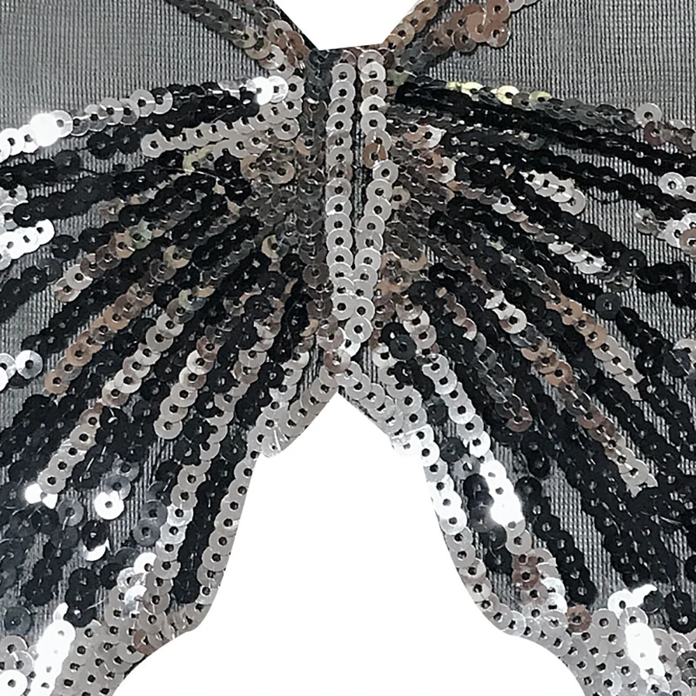 Нашивки с рисунком бабочки блестки нашивки сделай сам швейная аппликация для