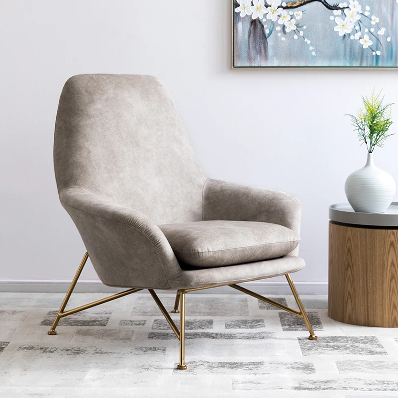 Скандинавский Одноместный стул желтого и синего цвета для гостиной современная