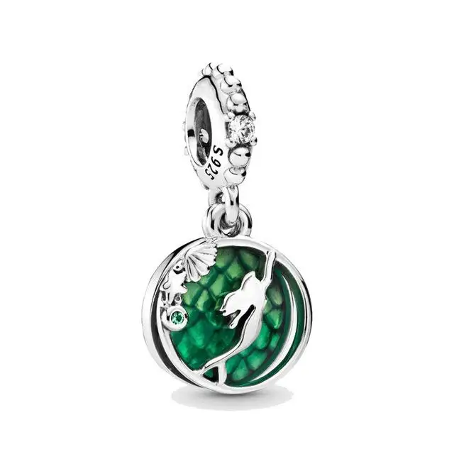 Новинка осени, подвеска с бусинами, 925 пробы, серебро, подходит к оригиналу Pandora, браслет, ожерелье, для женщин, сделай сам, ювелирные изделия, подарки - Цвет: 6