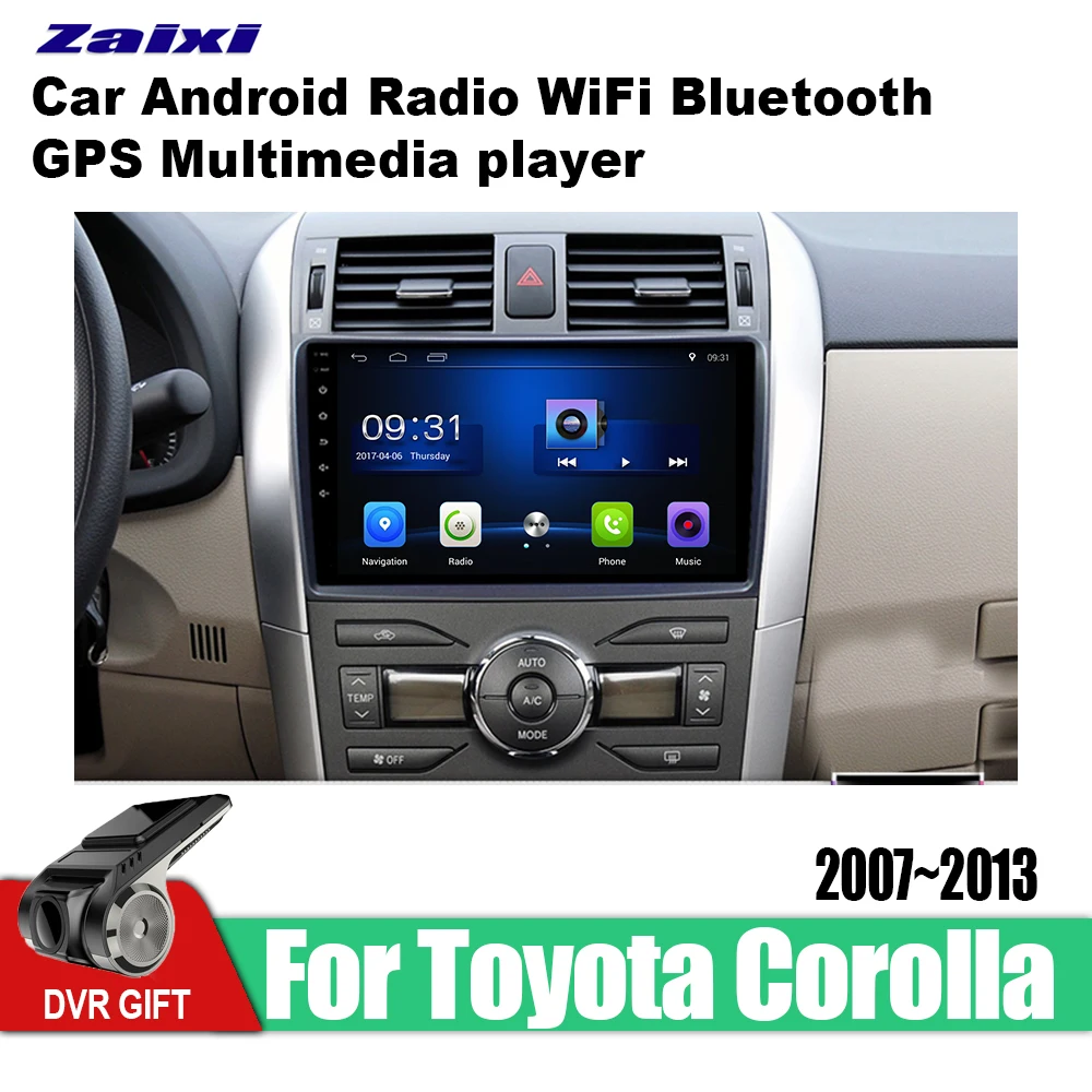 Мультимедийный плеер для Toyota Corolla E140 E150 2007 2008 2009 2010 2011 2012 2013 Android GPS навигация радио