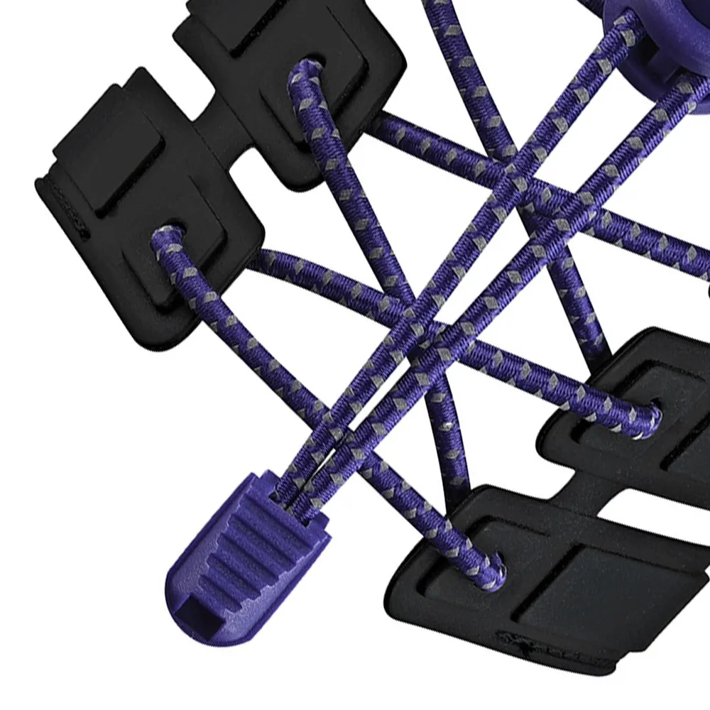 6Pair/Set 4 colors Sneaker ShoeLaces Elastic No Tie Shoe Laces Stretching Lock Lazy laces Quick Rubber Shoelace strings New | Спорт и