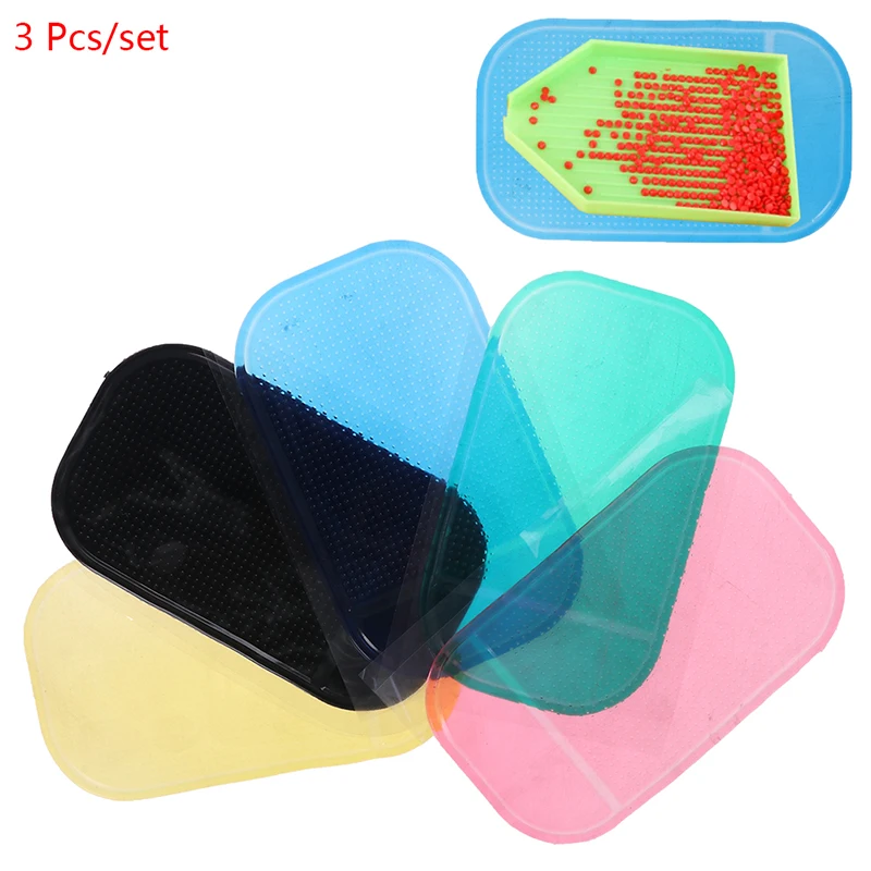 

3 pieces of diamond painting sticky pad DIY tool diamond tray holder tool for fixing the tray 5D diamond embroidery accessories