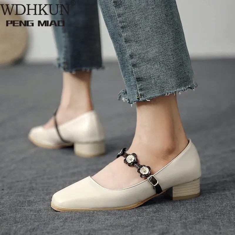 Сезон: Весна Женские туфли в стиле Мэри Джейн Туфли Лакированная кожа высокие