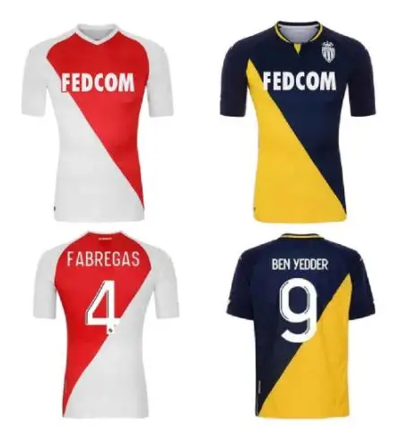 

2021 Top Quality AS Monaco BEN YEDDER shirt JOVETIC GOLOVIN 20 21 maillot de foot AGUILAR FABREGAS Football Shirt