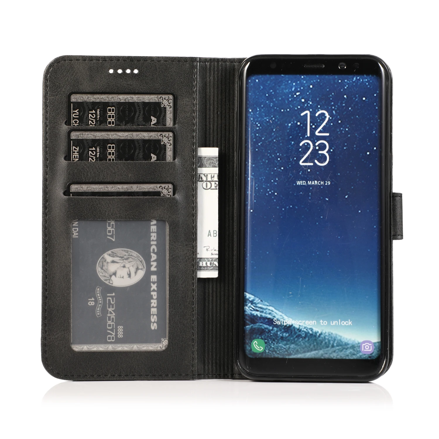 Флип кошелек ТПУ кожа мягкий чехол подходит для samsung Galaxy S10 Plus S10E S10 S9 Plus S9 S8 Plus S8 чехол