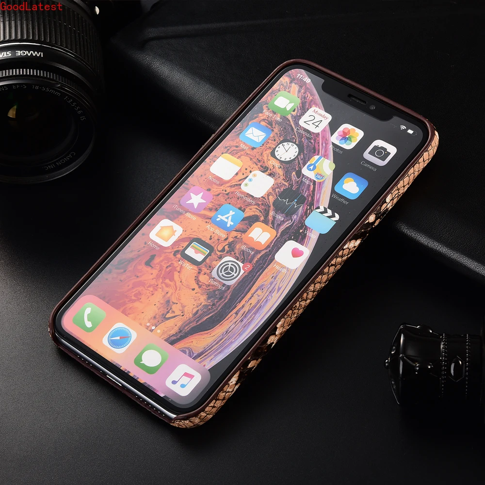 Чехол-накладка для iPhone 6s Plus 7 7Plus 8 XR XS 11 Pro MAX кожа под крокодиловую кожу | Мобильные