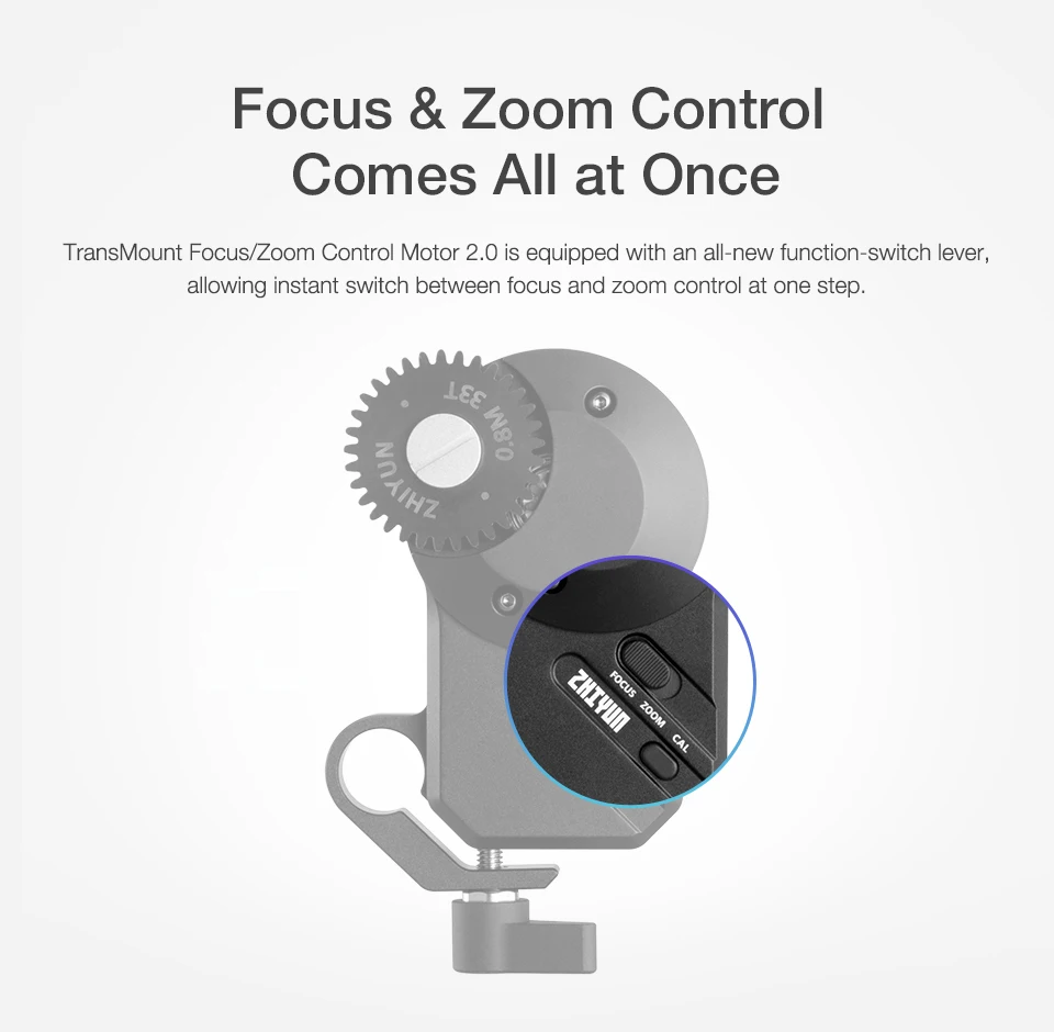 Мотор дистанционного управления Zhiyun 2 0 для стабилизатора 2S/3S/3 Lab | Электроника